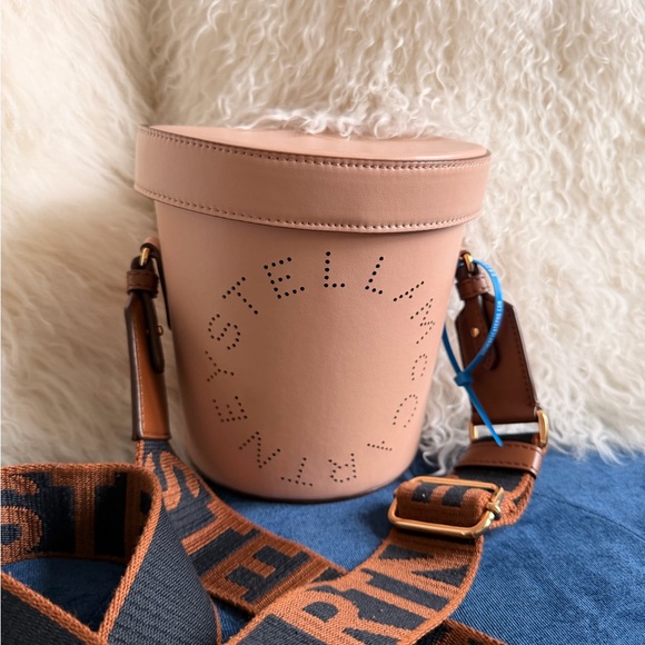 STELLA MCCARTNEYECO LEATHER BUCKET BAG WITH LOGO